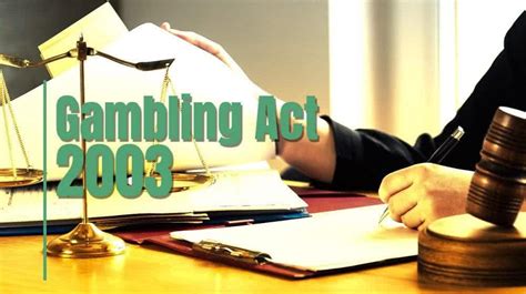 Fact Sheets (Gambling Act 2003) .